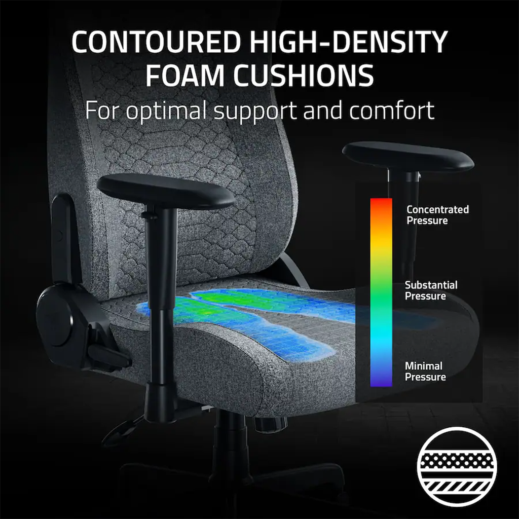 Razer Iskur V2 X Gaming Chair w/ Integrated Lumbar Support - Black/Green(RZ38-05310100) - 6