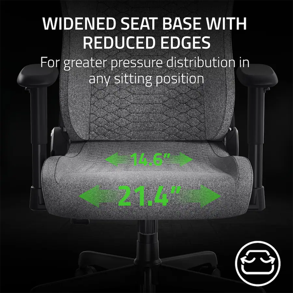 Razer Iskur V2 X Gaming Chair w/ Integrated Lumbar Support - Black/Green(RZ38-05310100) - 7