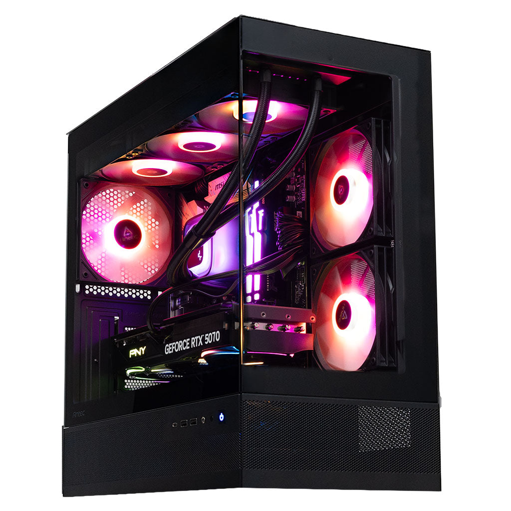 RESPAWN NINJA PRM GHOST Gaming PC - AMD Ryzen 7 7800X3D & Gigabyte GeForce RTX 5070(RN-PRM-GHOST-N402-R2G) - 1