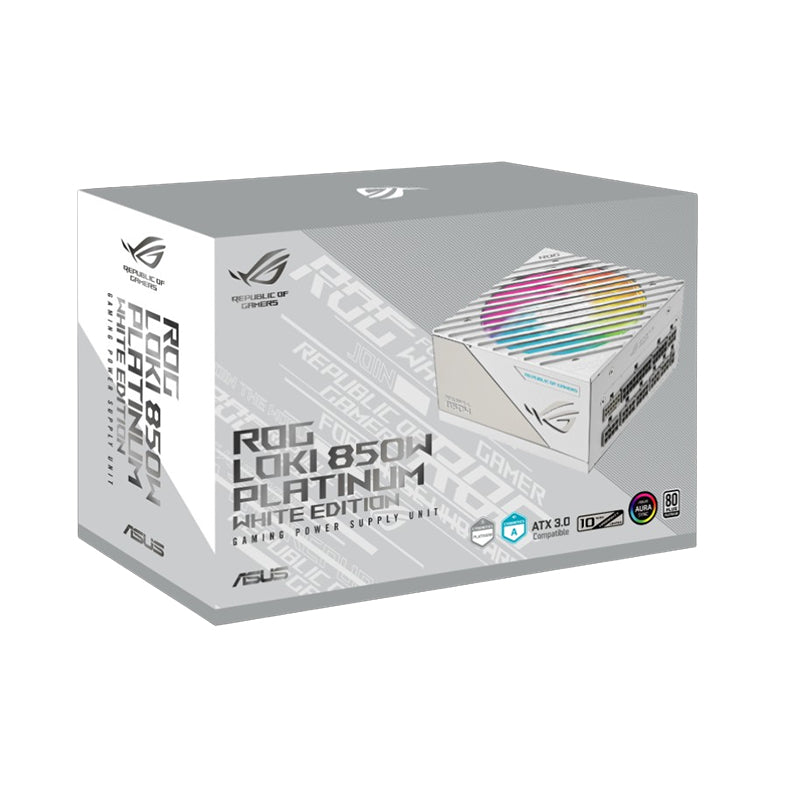 ASUS ROG LOKI 850W 80+ Platinum SFX-L Fully Modular Power Supply - White Edition(ROG-LOKI-850P-SFX-L-WHITE-GAMING) - 9