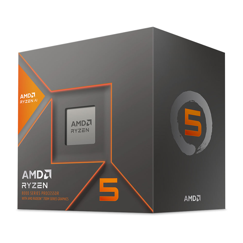 AMD Ryzen 5 8500G 6 Core 12 Threads up to 5.0 GHz AM5 CPU Processor w/ AMD Radeon 740M Graphics(100-100000931BOX) - 1