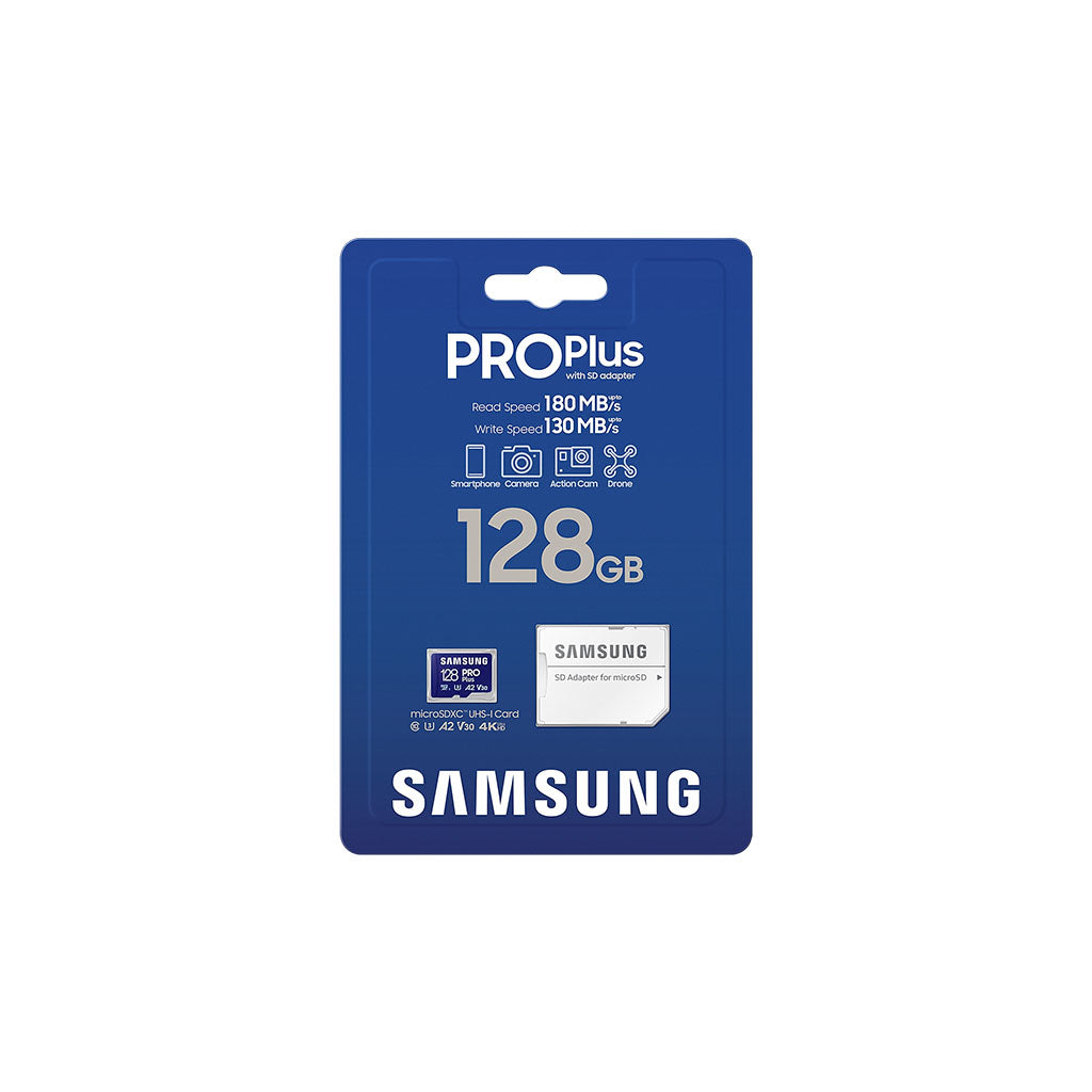 Samsung 128GB PRO Plus microSDXC V30 A2 U3 Memory Card - 180Mb/s(FFCSAMMBMD128SA) - 4