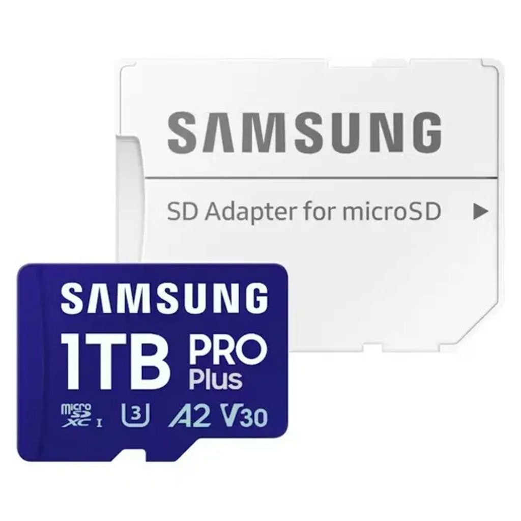 Samsung 1TB PRO Plus microSDXC V30 A2 U3 Memory Card - 180MB/s(MB-MD1T0SA/APC) - 1