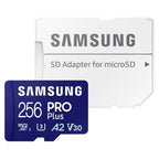Samsung 256GB PRO Plus microSDXC V30 A2 U3 Memory Card - 180MB/s(MB-MD256SA/APC) - 1