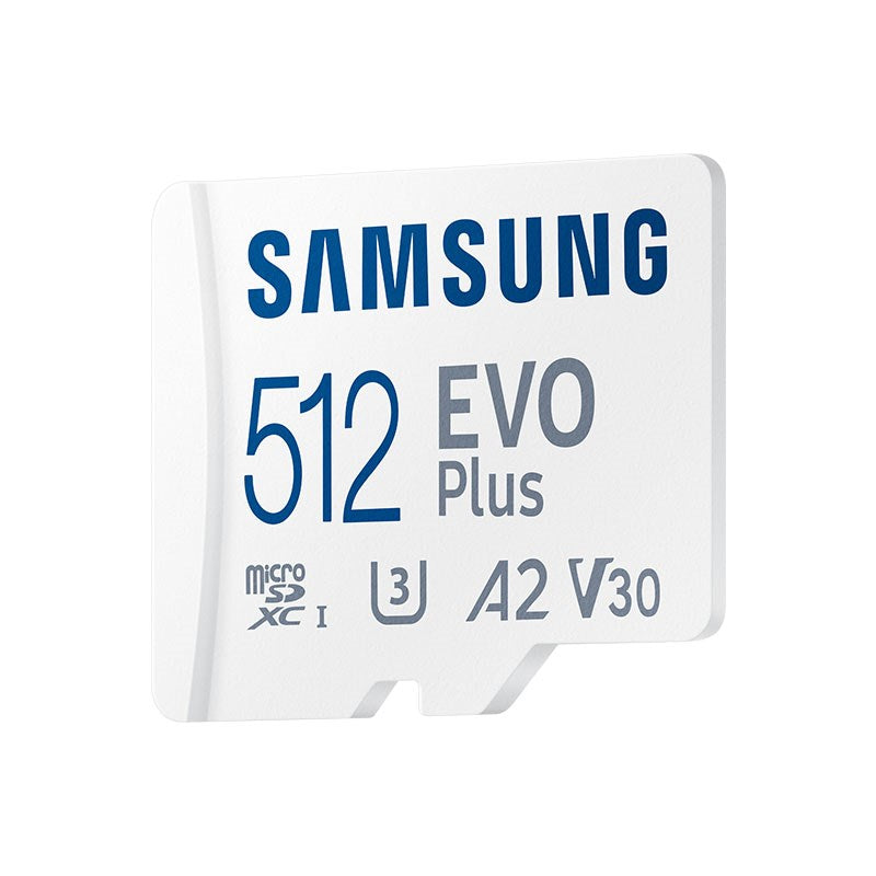 Samsung 512GB EVO Plus microSDXC V30 A2 U3 Memory Card - 130MB/s(MB-MC512KA/APC) - 5