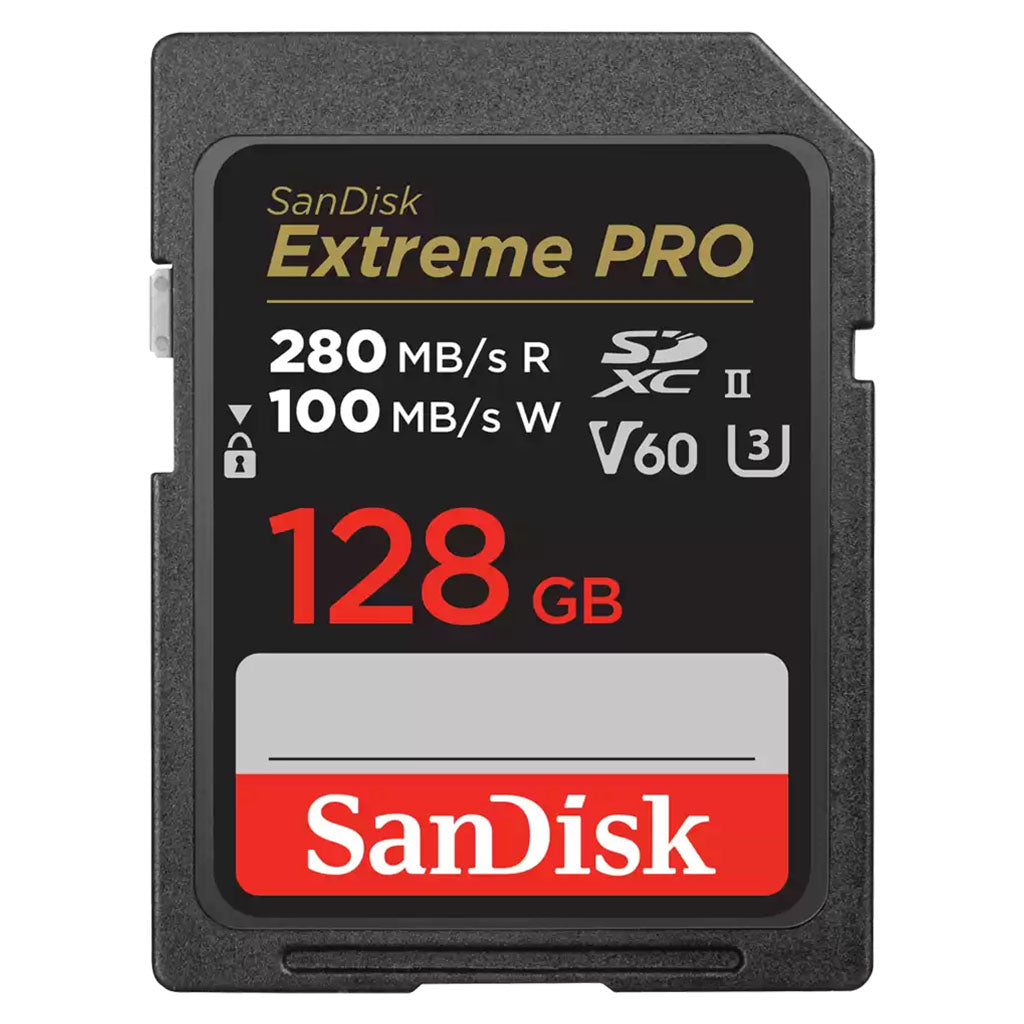 SanDisk 128GB Extreme PRO SDXC UHS-II Memory Card - 280MB/s(SDSDXEP-128G-GN4IN) - 1