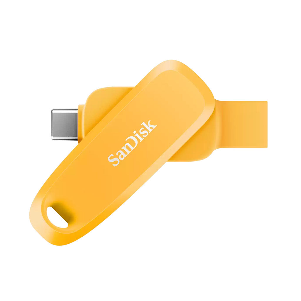 SanDisk 128GB Phone Dual Drive USB 3.2 Type C+A - Yellow Daffodil(SDDDC6-128G-G46YD) - 1