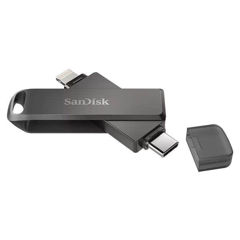 SanDisk 256GB 2-in-1 iXpand Luxe Lightning & USB-C 3.1 Flash Drive(SDIX70N-256G-GN6NE) - 1
