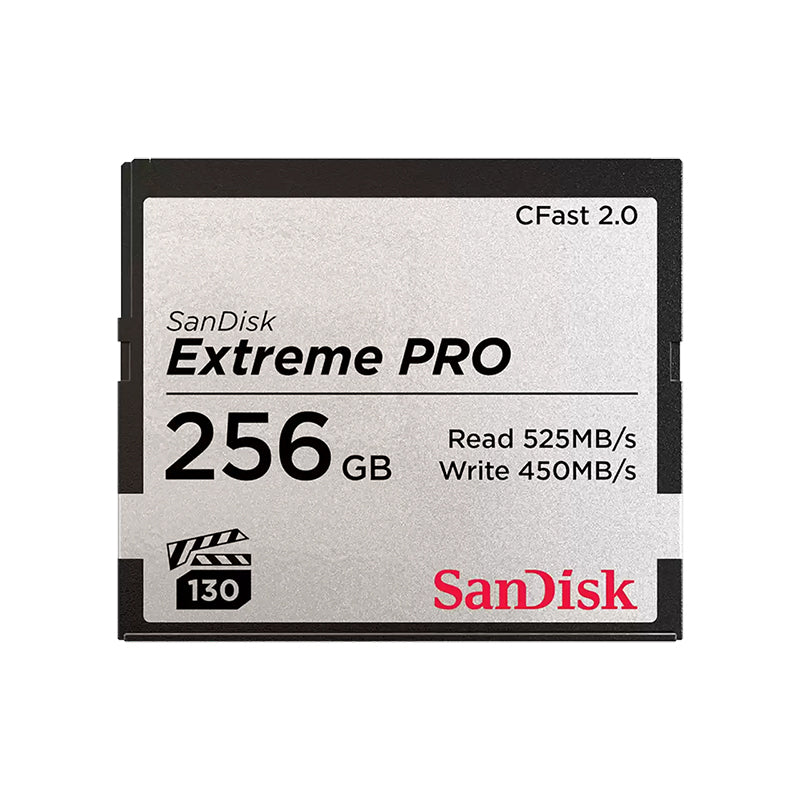 SanDisk 256GB Extreme PRO CFast 2.0 Memory Card - 450MB/s(SDCFSP-256G-G46D) - 1