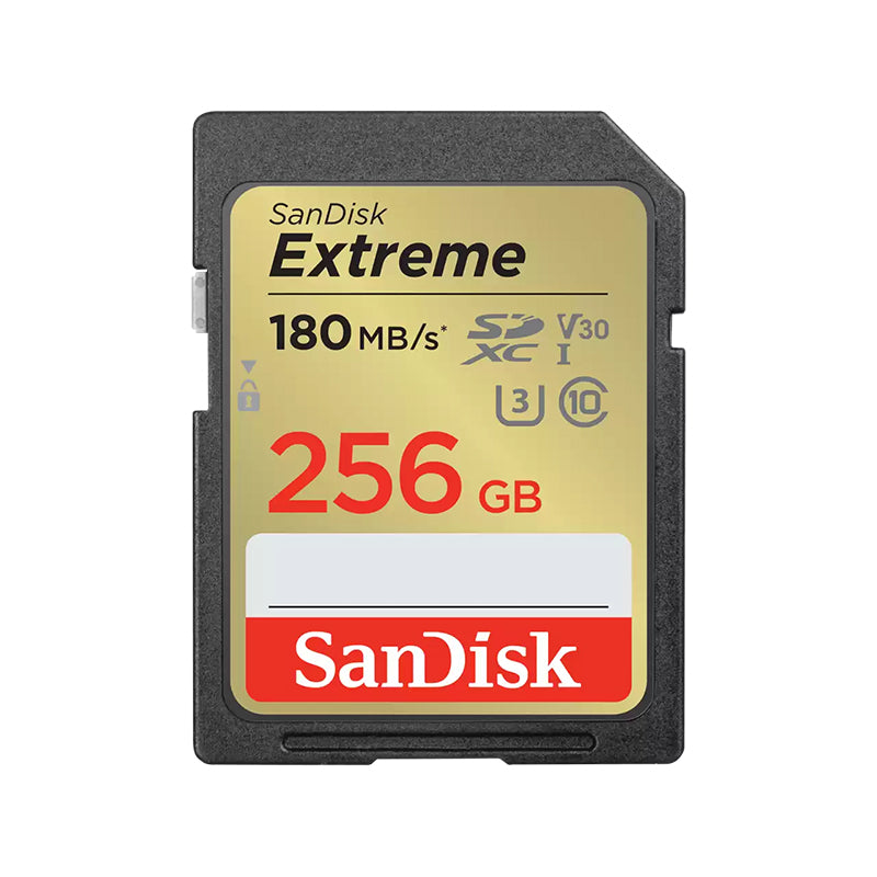 SanDisk 256GB Extreme SD UHS-I Memory Card - 180MB/s(SDSDXVV-256G-GNCIN) - 1