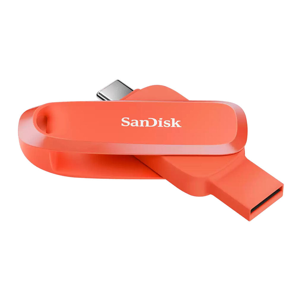 SanDisk 256GB Phone Dual Drive USB 3.2 Type C+A- Nasturium Orange(SDDDC6-256G-G46NO) - 2