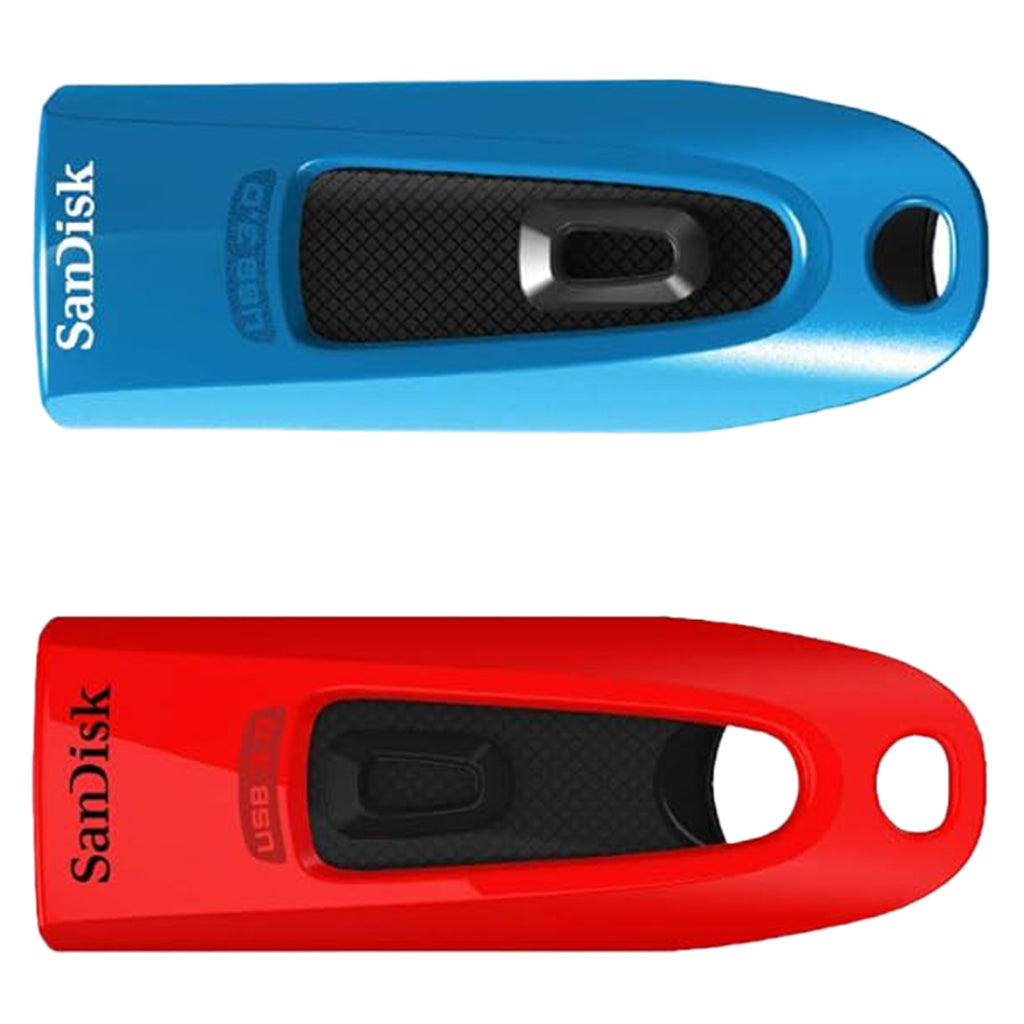 SanDisk 32GB Ultra USB 3.0 Flash Drive Dual Pack - Blue/Red(SDCZ48-032G-G462) - 1