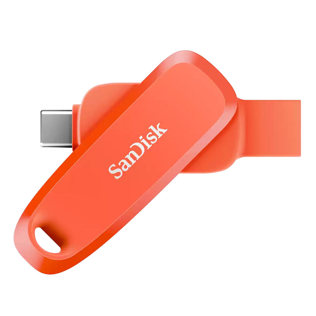 SanDisk 64GB Phone Dual Drive USB 3.2 Type C+A - Nasturium Orange(SDDDC6-064G-G46NO) - 1