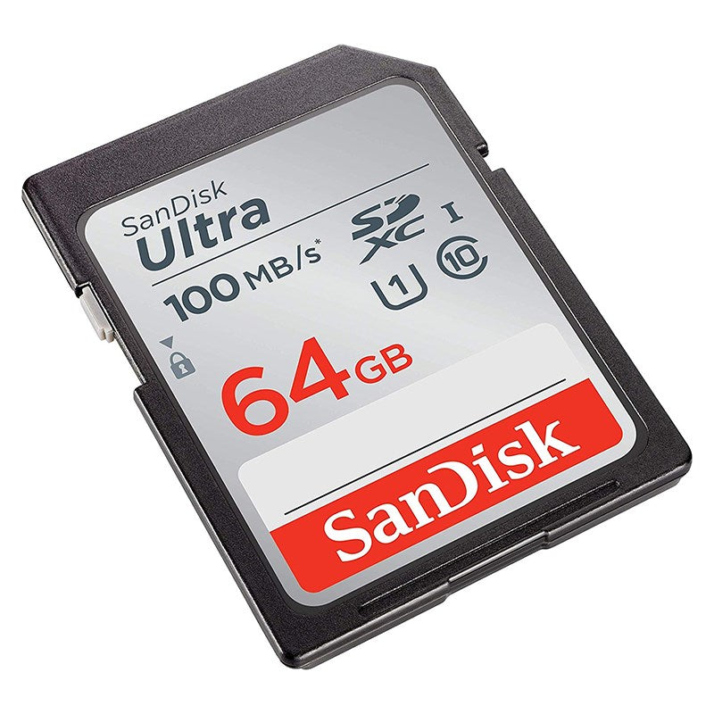 SanDisk Ultra 64GB SDXC Class 10 U1 Memory Card - 100MB/s(SDSDUNR-064G) - 2