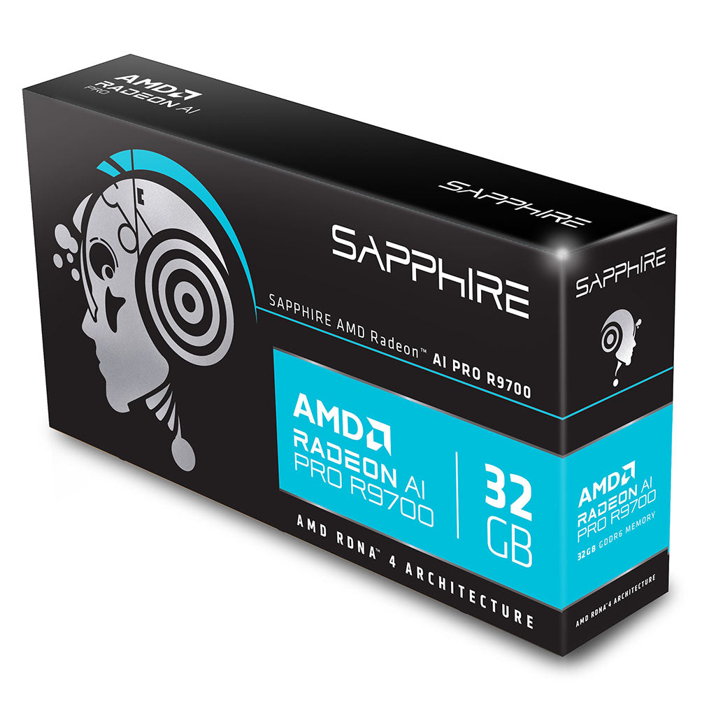 Sapphire AMD Radeon AI Pro R9700 Blower 32GB GDDR6 Video Card(32358-01-20G) - 7
