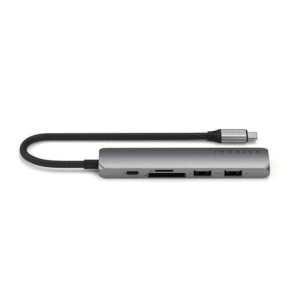 Satechi 6-in-1 USB-C Slim Multiport Adapter - Space Grey(ST-P6SM) - 3