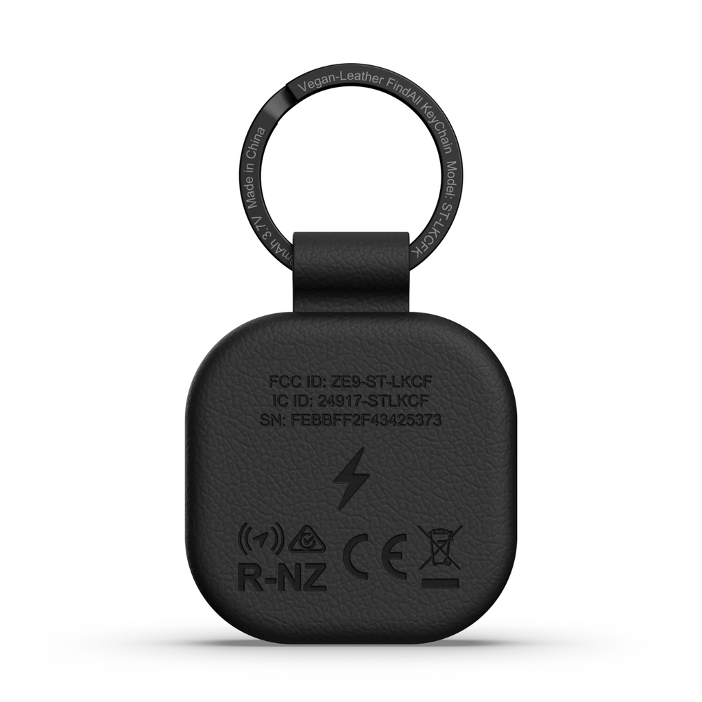 Satechi Vegan-Leather FindAll Keychain - Black(ST-LKCFK) - 4