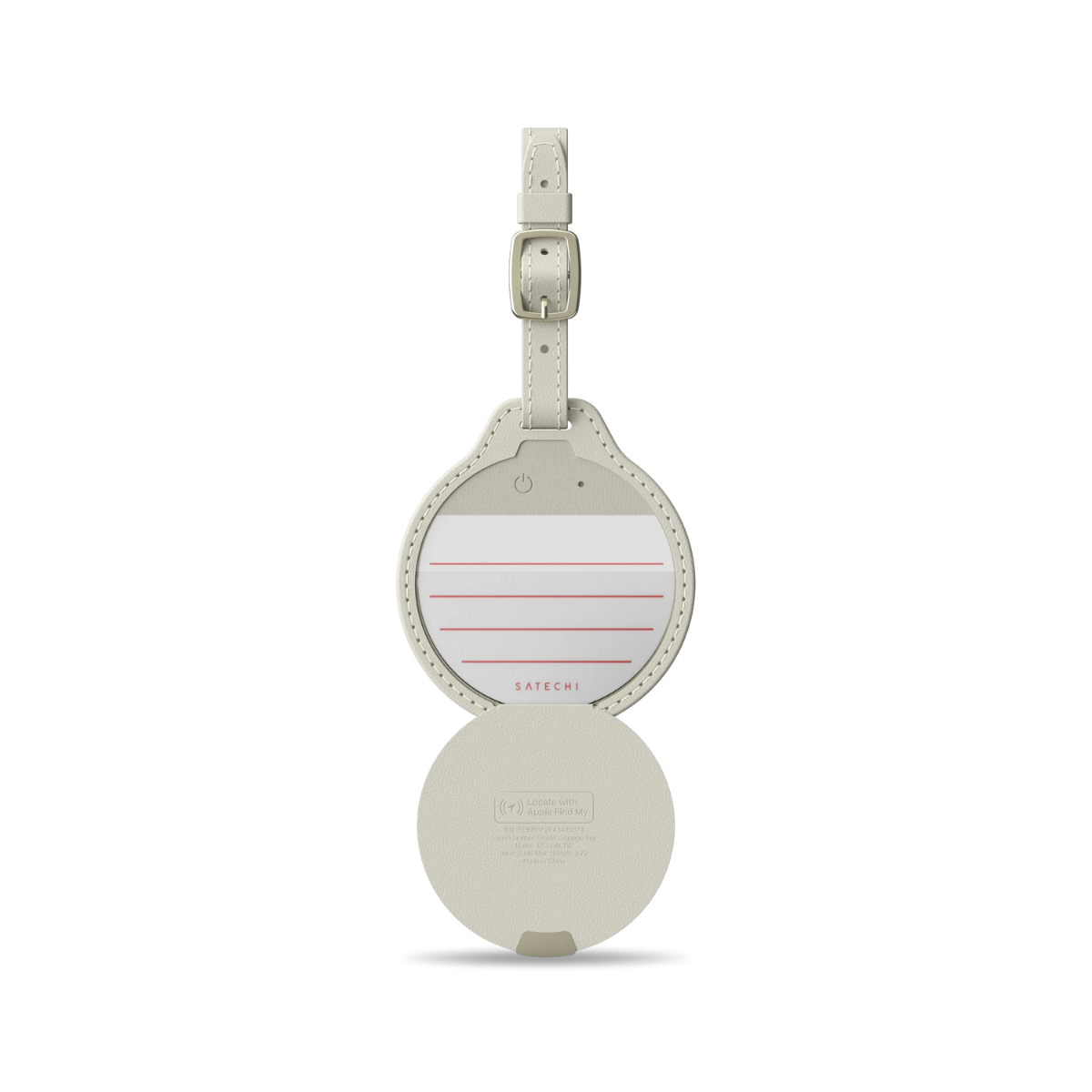 Satechi Vegan-Leather FindAll Luggage Tag - Sand(ST-LFALTW) - 5