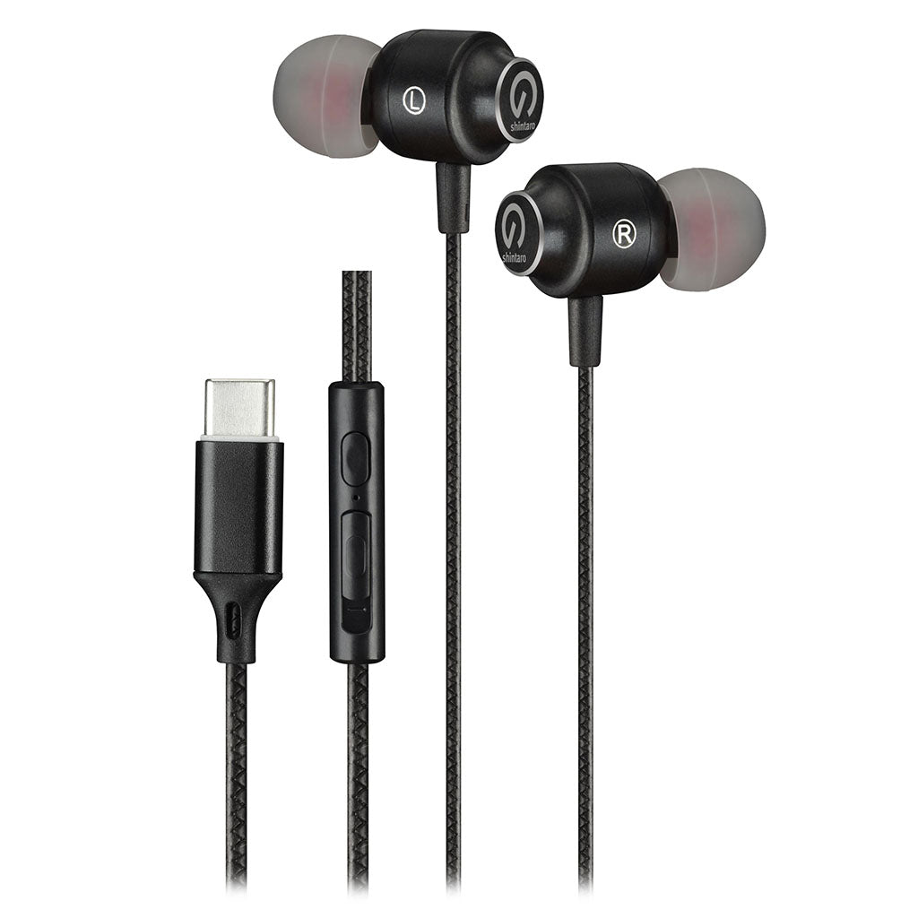 Shintaro USB-C Stereo Mic Earphones(SH-124) - 1