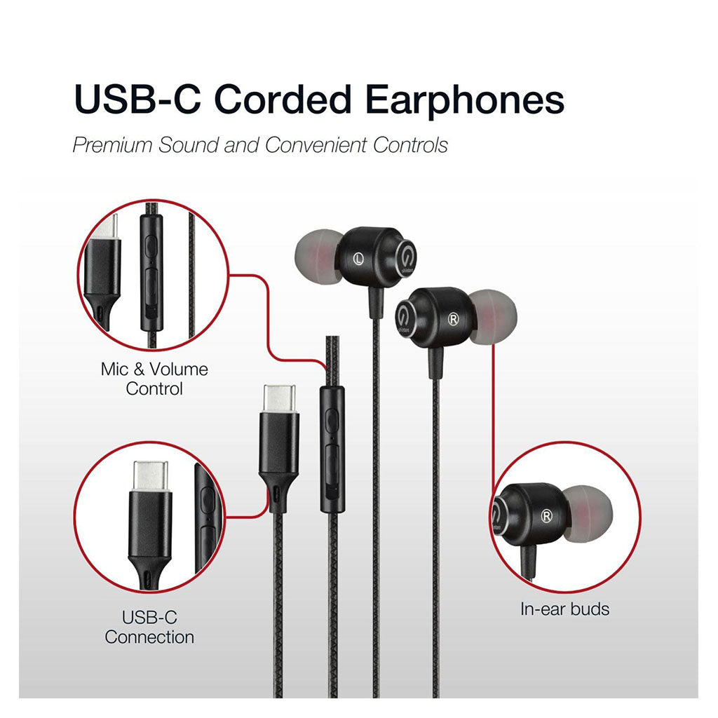 Shintaro USB-C Stereo Mic Earphones(SH-124) - 5