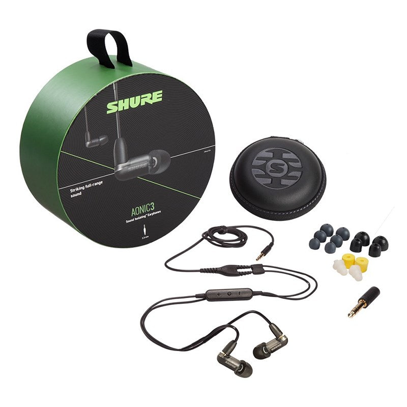 Shure AONIC 3 Sound Isolating Earphones - Black(SHR-SE31BABK+UNI) - 2