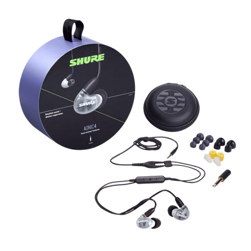 Shure AONIC 4 Sound Isolating Earphones - White(SHR-SE42HYW+UNI) - 2