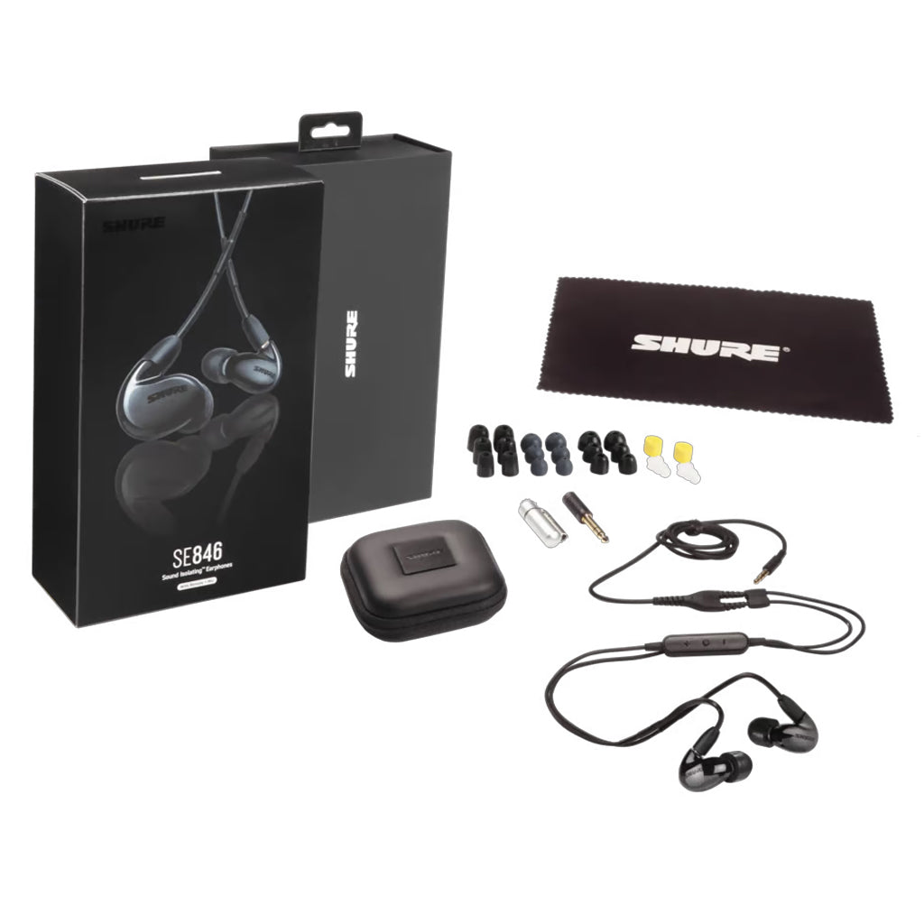 Shure SE846 Sound Isolating Earphones with Inline Remote & Mic - Black(SE846-BK+UNI) - 5