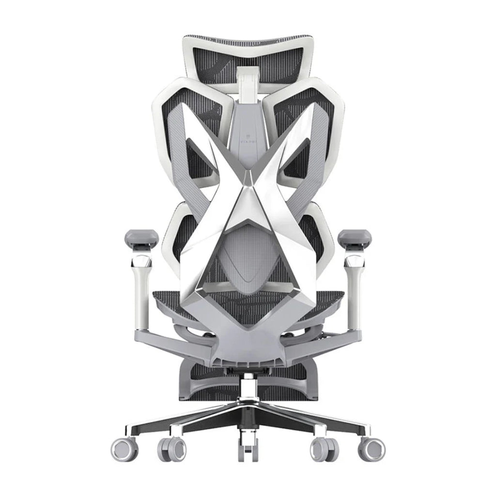 Sihoo Xallking X5 Pro Ergonomic Gaming Chair - White Frame with Grey Mesh(X5PRO-402-JT) - 2