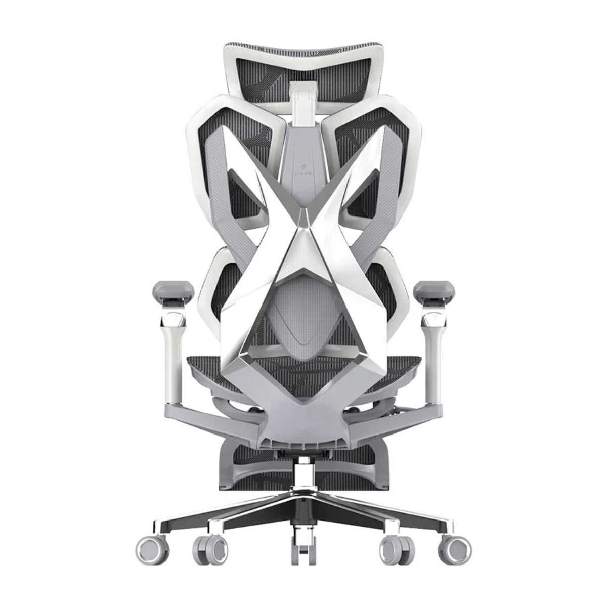 Sihoo Xallking X5 Pro Ergonomic Gaming Chair - White Frame with Grey Mesh(X5PRO-402-JT) - 2