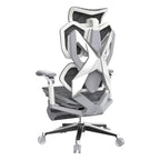 Sihoo Xallking X5 Pro Ergonomic Gaming Chair - White Frame with Grey Mesh(X5PRO-402-JT) - 7