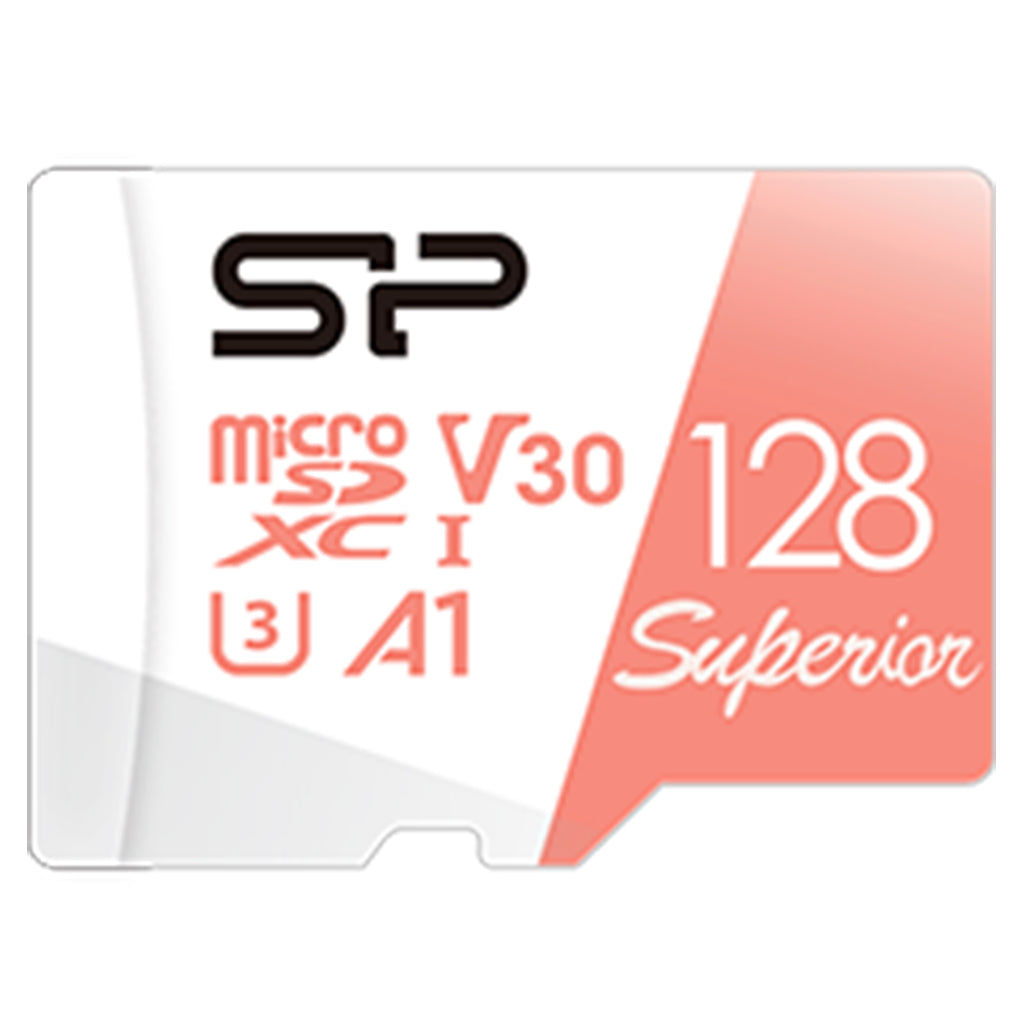 Silicon Power 128GB Superior A1 Series microSDXC UHS-I U3 V30 Memory Card - 100MB/s(SZ128GBSTXDV3V20AU) - 1