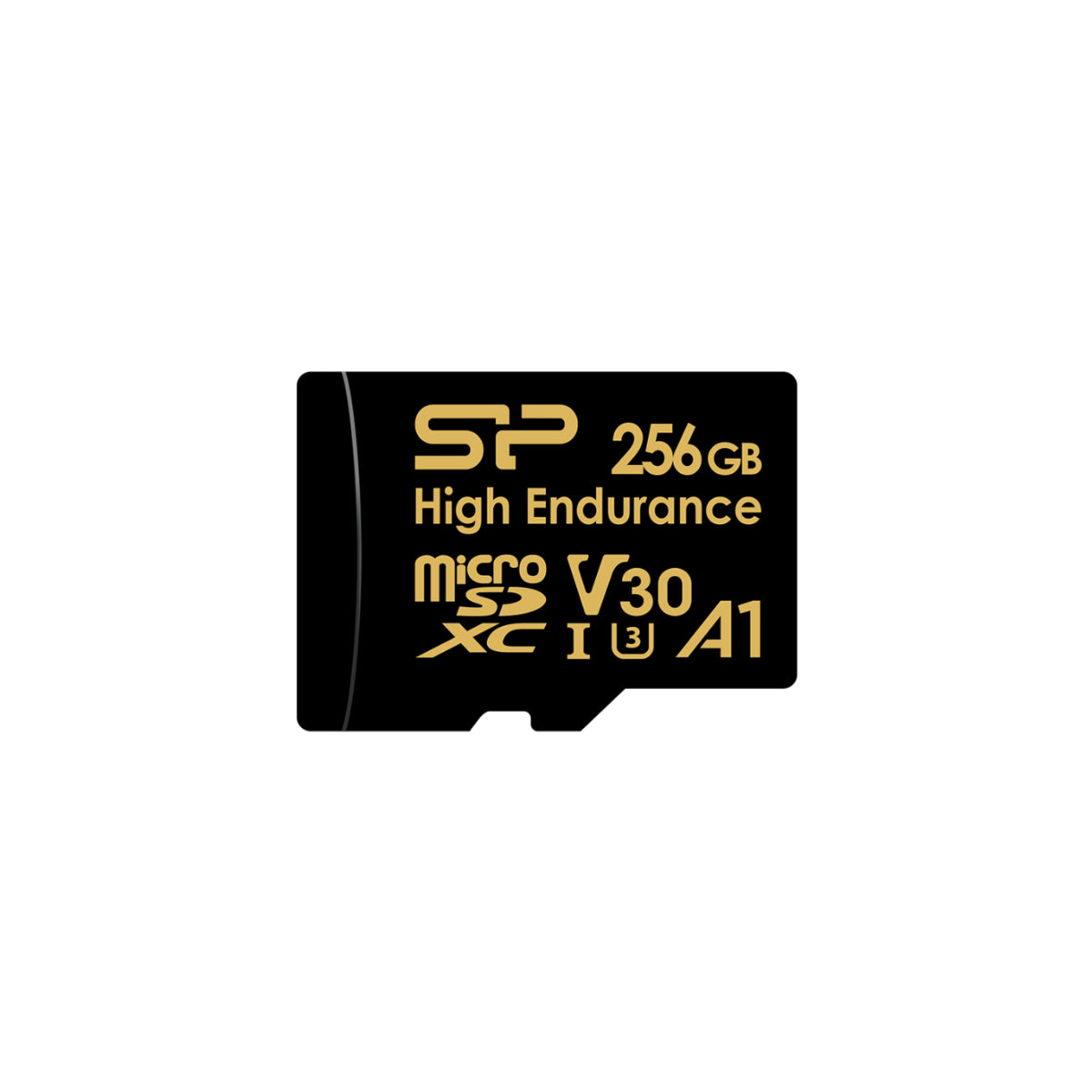 Silicon Power 256GB Golden High Endurance microSD UHS-I Memory Card - 100MB/s(SP256GBSTXDV3V1HSF) - 1