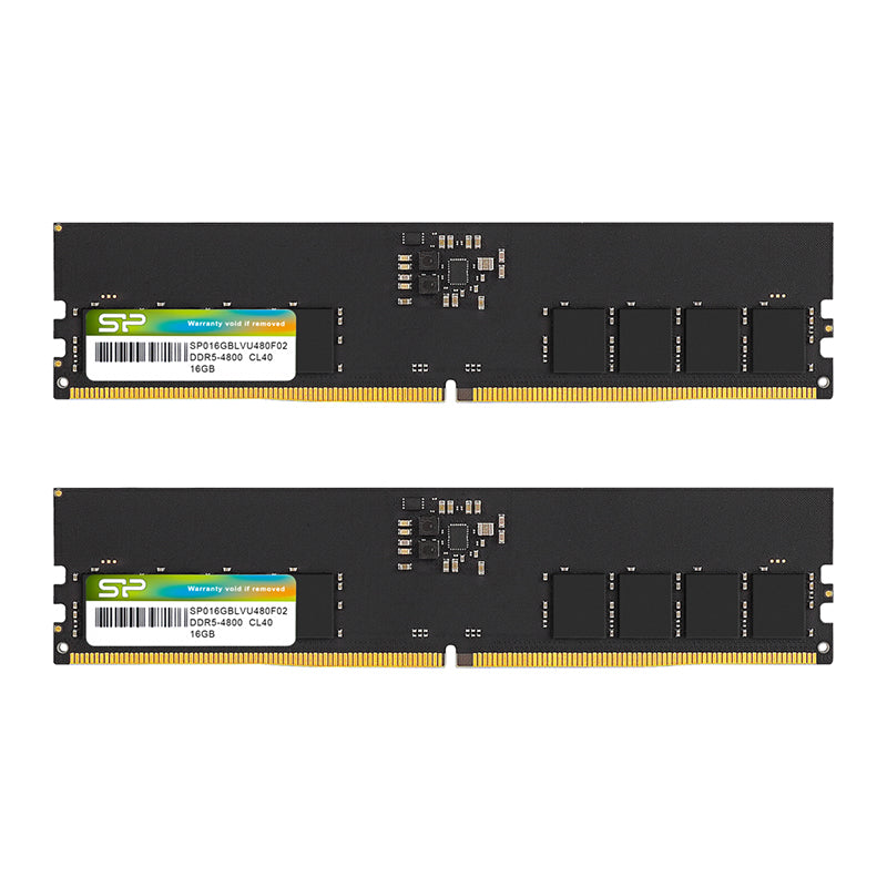 Silicon Power 32GB (2x 16GB) DDR5 4800 MHz Desktop Memory(SP032GBLVU480F22) - 1