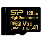 Silicon Power Golden High Endurance 128GB microSDXC UHS-I U3 V30 Memory Card w/ Adapter(SZ128GBSTXDV3V1HAU) - 1