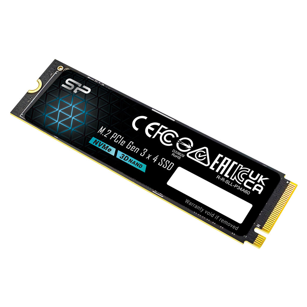 Silicon Power P34A60 2TB PCIe 3.0 NVMe M.2 SSD - SZ002TBP34A60M28AU(SZ002TBP34A60M28AU) - 5