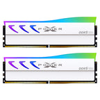 Silicon Power XPOWER Storm RGB 32GB (2x 16GB) DDR5 6000MHz CL36 Desktop Memory - White(SP032GXLWU60FFDL) - 1