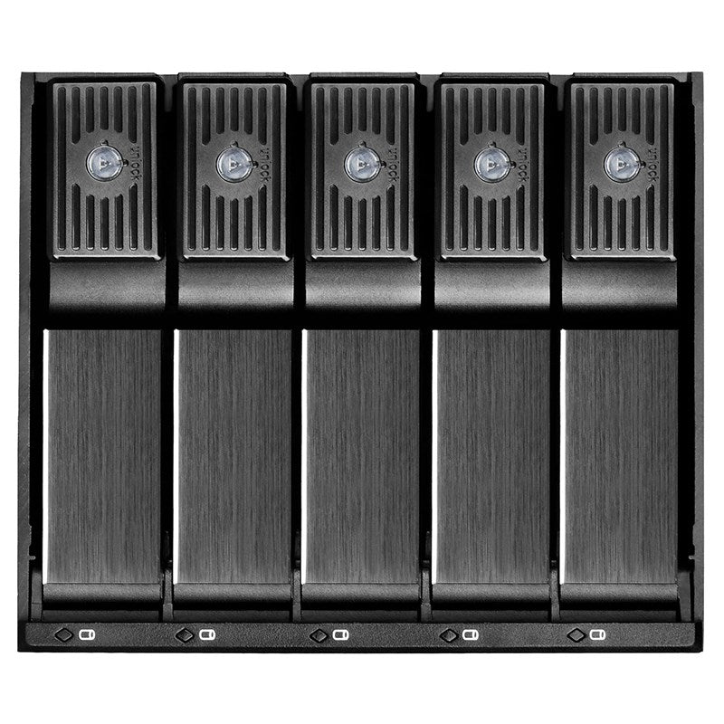 SilverStone 3x 5.25" Bay to 5x 3.5" SAS/SATA HDD Chassis Converter(SST-FS305-12G) - 2
