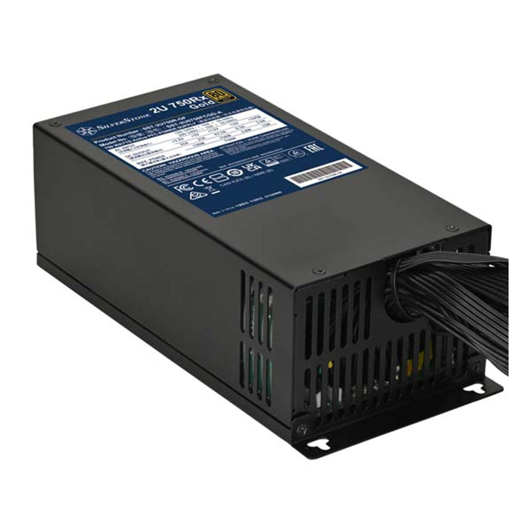 SilverStone 750Rx 750W 80+ Gold PCIe Gen 5 ATX 3.1 2U Power Supply(SST-2U750R-GF) - 2