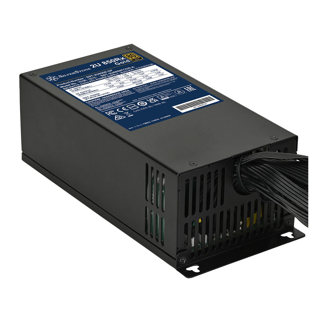 SilverStone 850Rx 850W 80+ Gold PCIe Gen 5 ATX 3.1 2U Power Supply(SST-2U850R-GF) - 4