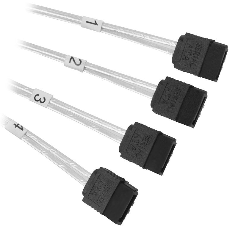 SilverStone CPS03-RE 50cm Mini-SAS SFF-8087 to SATA with Sideband Cable(SST-CPS03-RE) - 4