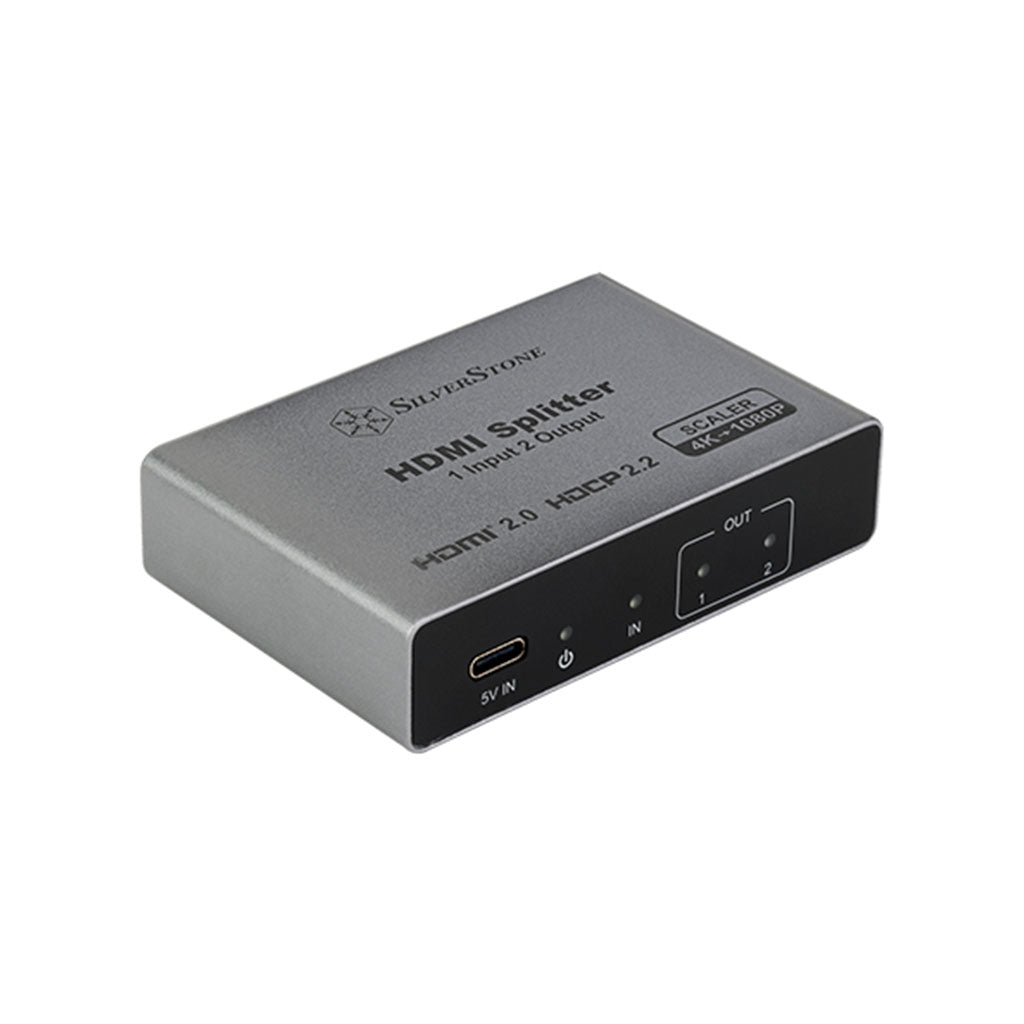 SilverStone HS12 HDMI 2.0 Splitter 1 In 2 Out HDCP 2.2 4K 60Hz HDR10(SST-HS12) - 1