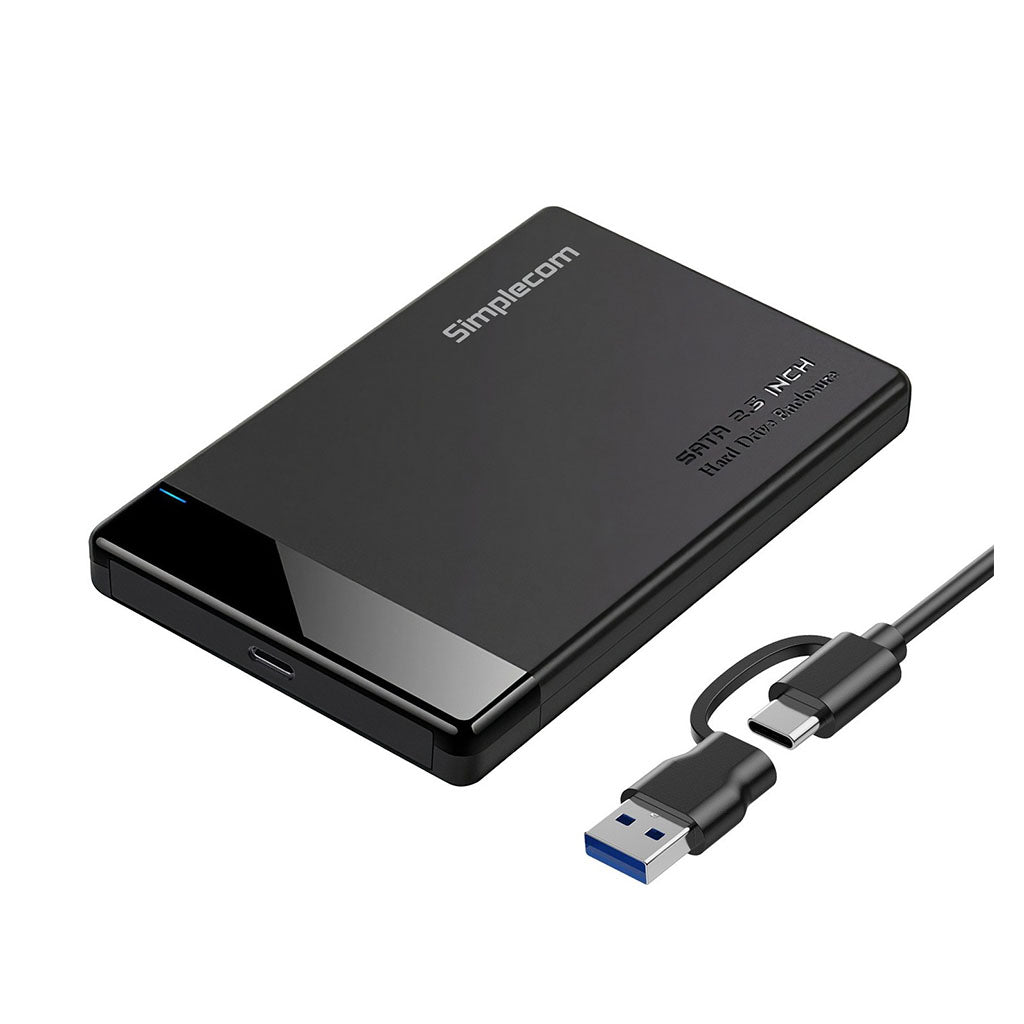 Simplecom SE109 Tool-free 2.5" SATA HDD/SSD to USB-C 3.2 Gen 1 Enclosure(SE109) - 1