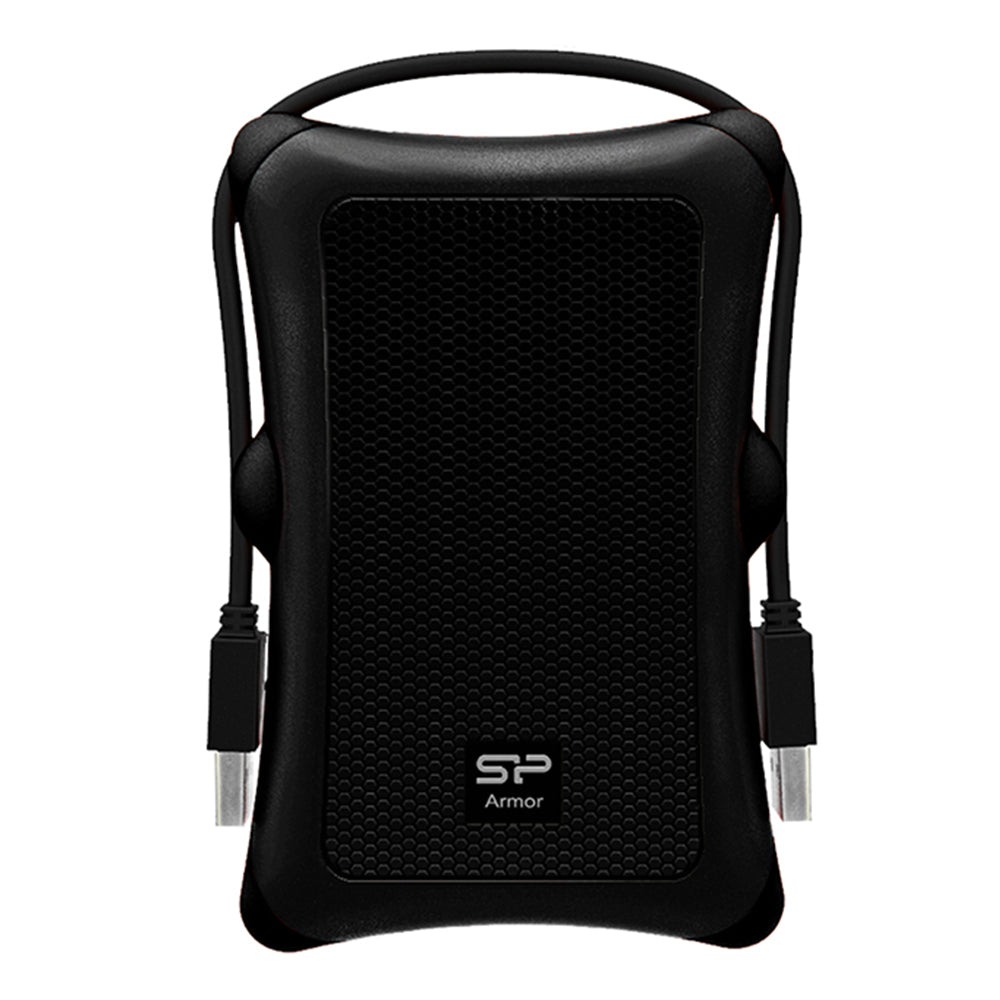 Silicon Power Armor A30 2TB 2.5" USB 3.2 External Portable Hard Drive - Black(SP020TBPHDA30S3A) - 1