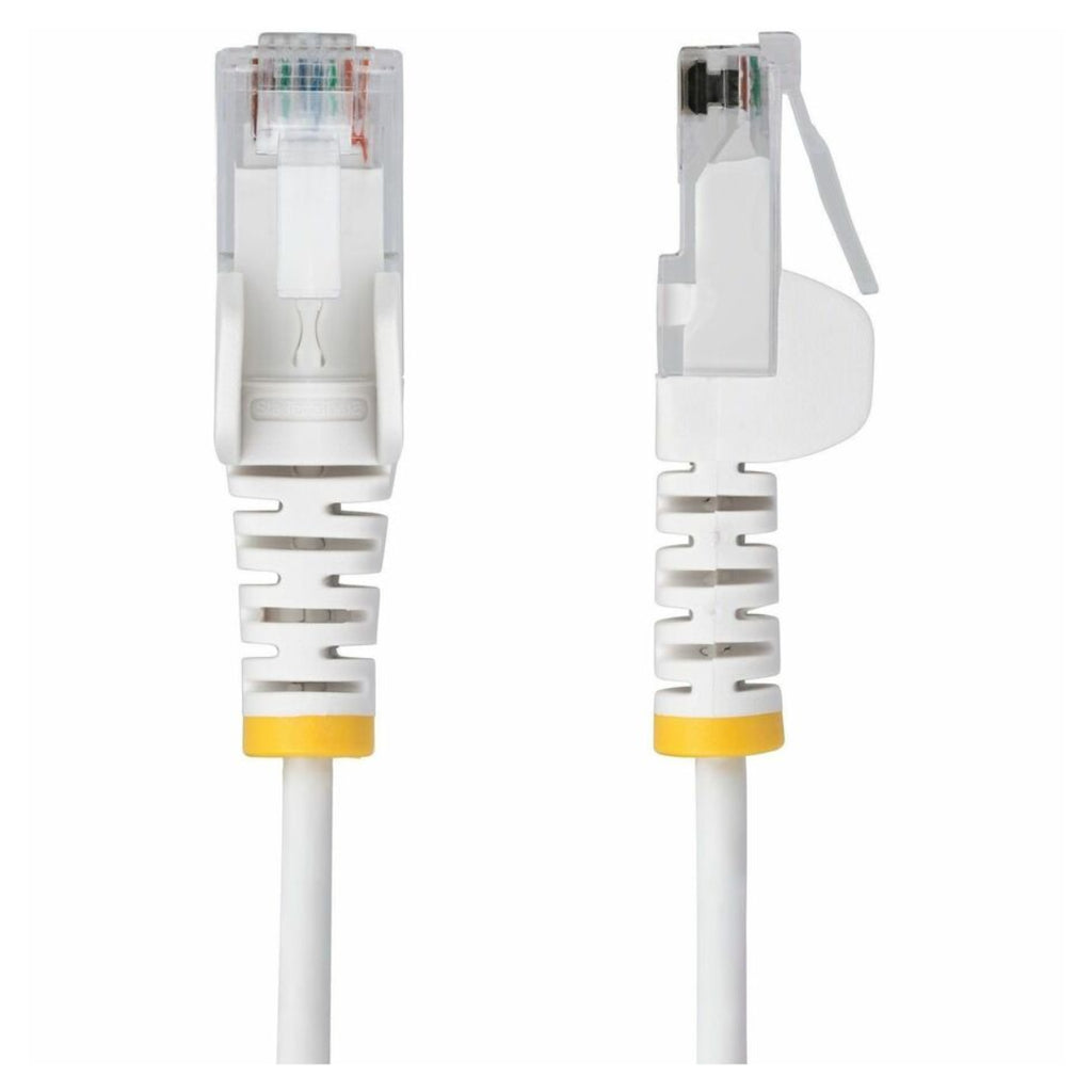 StarTech 2.5m Cat6 Snagless Patch Cord Ethernet Cable - White(N6PAT250CMWHS) - 4