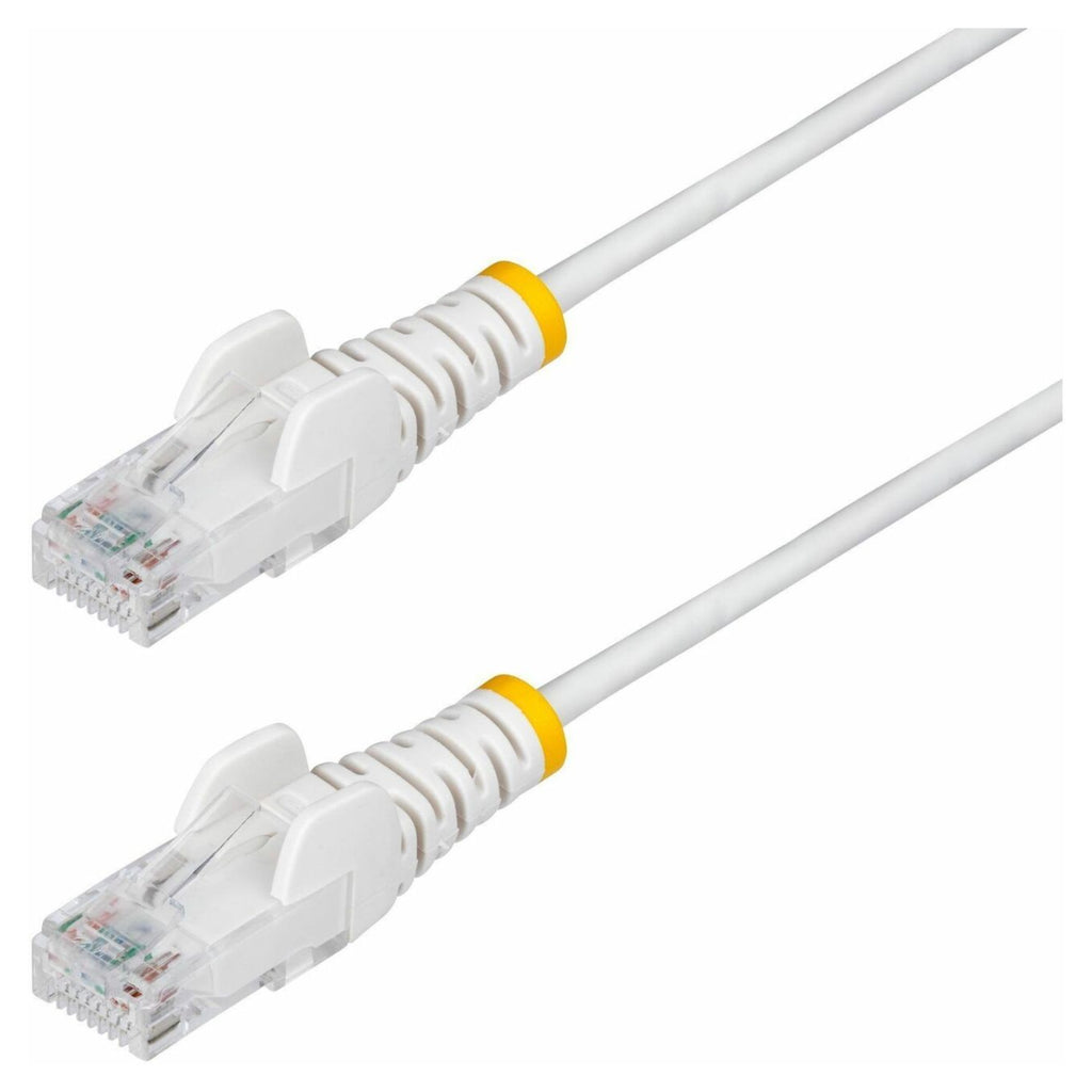 StarTech 2.5m Cat6 Snagless Patch Cord Ethernet Cable - White(N6PAT250CMWHS) - 1