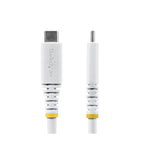 StarTech 2m 240W USB4 Thunderbolt 4 USB-C to USB-C Cable - USB-IF Certified White(CC2M20GUSB4TPW) - 2