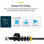 StarTech 2m Cat6 Snagless Patch Cord Ethernet Cable - White(N6PAT200CMWHS) - 7