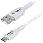 StarTech 2m USB-A to USB-C Charging Cable - White(USB2AC2MNCWHE) - 1