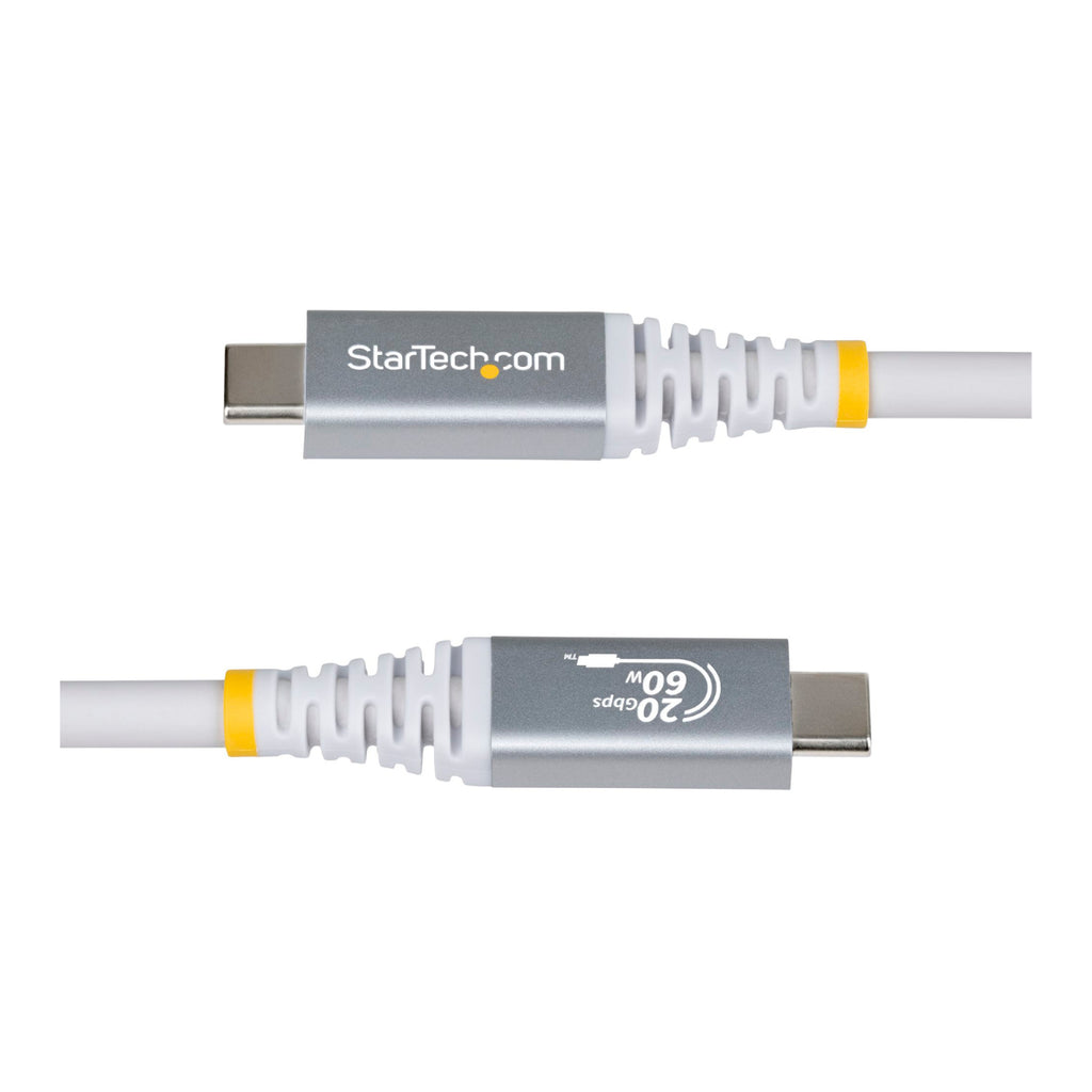StarTech 3m 60W USB4 Thunderbolt 4 USB-C to USB-C Cable - USB-IF Certified(CC3M20GUSB4CXW) - 3