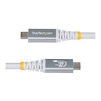 StarTech 3m 60W USB4 Thunderbolt 4 USB-C to USB-C Cable - USB-IF Certified(CC3M20GUSB4CXW) - 3